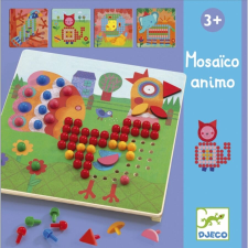 DJECO Pötyi mozaik - Állatok - Mosaico Animo - Mosaico Rigolo - Djeco kreatív és készségfejlesztő