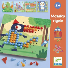 DJECO Pötyi mozaik - Vadállatok - Mosaico Rigolo - Djeco kreatív és készségfejlesztő