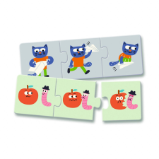 DJECO Puzzle trió Stories, Djeco puzzle, kirakós