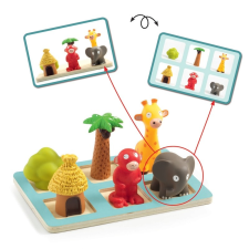 DJECO Spacio Eduludo-állatos kirakós fejlesztőjáték társasjáték