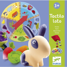 Djeco Társasjáték - Tapintható képeslottó - Tactilo loto, farm társasjáték