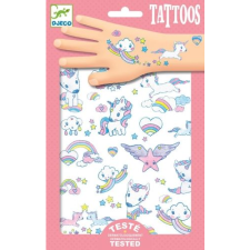 DJECO Tattoos, Unicorns - Tetováló Matricák, Unikornisok (DJ09575) szépségszalon