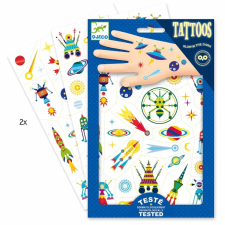  Djeco Tetováló matricák - Égi furcsaságok - Space oddity csillámtetoválás