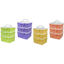 DK PLAST Kombi 2 × 1,2 l + 1,4 l - négyzet papírárú, csomagoló és tárolóeszköz