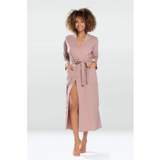 DKaren Melissa női pamut fürdőköpeny, púderszínű L