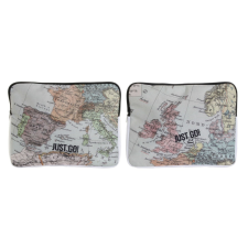 DKD Home Decor iPad Tok DKD Home Decor Just Go Poliészter Vászon Világtérkép (2 pcs) grafika, keretezett kép