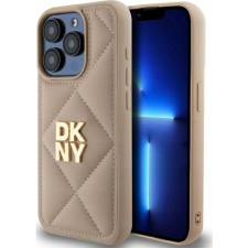 DKNY DKHCP15LPQDSLE Quilted Stack Logo Tok iPhone 15 Pro - Bézs (DKHCP15LPQDSLE) tok és táska