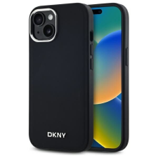 DKNY DKHMP14SPSCMCLK Plain Logo MagSafe-kompatibilis keménytok iPhone 14 - fekete tok és táska