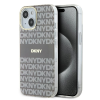 DKNY DKHMP15SHRHSEE IML Mono &amp; Stripe MagSafe-kompatibilis tok iPhone 15 / 14 / 13 - bézs