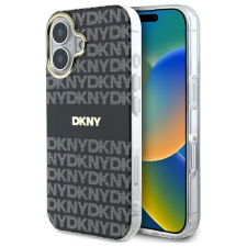 DKNY DKHMP16SHRHSEK Repeat Texture Pattern With Stripe tok iPhone 16 - fekete tok és táska