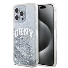 DKNY DKNY Liquid Glitter Arch Logo tok iPhone 15 Pro Max készülékhez átlátszó tok és táska