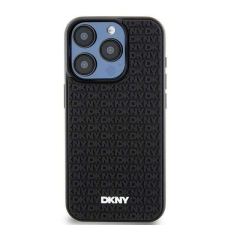DKNY iPhone 13 / 14 / 15 keménykeretes 3D gumi Telefon tok - Fekete tok és táska