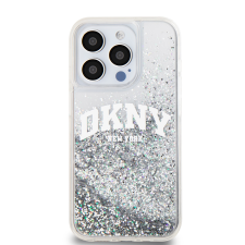 DKNY iPhone 14 Pro Max Arch LOGO Glitter műanyag Telefon tok - Átlátszó (DKHCP14XLBNAET) mobiltelefon kellék