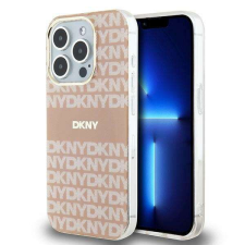 DKNY iPhone 14 Pro Max MagSafe Mintás középcsíkkal PC TPU Telefon tok - Pink tok és táska
