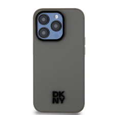 DKNY iPhone 15 Pro MagSafe PU Bőr Telefon tok - Szürke (DKHMP15LPSMCSLE) tok és táska