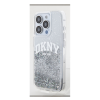 DKNY Liquid Glitter Arch Logo Apple Iphone 15 Pro tok, átlátszó