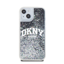 DKNY Liquid Glitter Arch Logo iPhone 11 hátlap tok, fekete tok és táska
