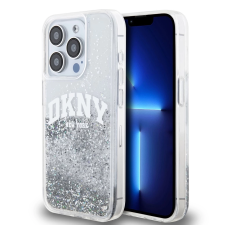 DKNY Liquid Glitter Arch Logo tok iPhone 15 Pro készülékhez átlátszó (900896) tok és táska