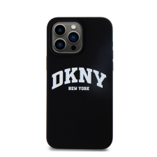 DKNY Liquid Silicone Arch Logo iPhone 14 Pro Max Magsafe hátlap tok, fekete tok és táska