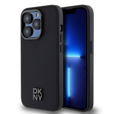 DKNY PU Leather Stack Logo iPhone 14 Pro MagSafe tok, fekete tok és táska