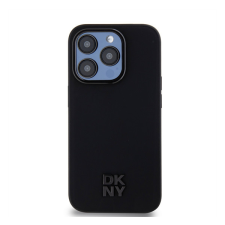 DKNY PU Leather Stack Logo iPhone 15 Pro Max MagSafe tok, fekete tok és táska