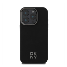 DKNY PU Leather Stack Logo iPhone 16 Pro MagSafe tok, fekete tok és táska
