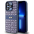 DKNY Repeat Pattern Tonal Stripe iPhone 15 Pro kék PU bőr tok