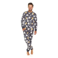 DN Nightwear Bárányka férfi pizsama, szürke XXL