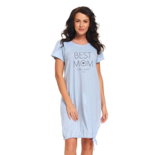 DN Nightwear Best Mom kismama hálóing, világoskék M hálóing, pizsama