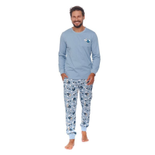 DN Nightwear Dreams férfi pizsama, világoskék M férfi pizsama