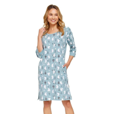 DN Nightwear Ice blue hálóing, medvés, karácsonyi S