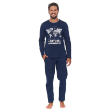 DN Nightwear Kompas férfi pizsama, kék L férfi pizsama