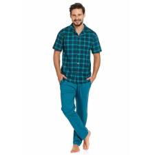 DN Nightwear Luke férfi pizsama, kék, kockás L férfi pizsama