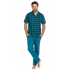 DN Nightwear Luke férfi pizsama, kék, kockás XXL férfi pizsama