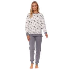 DN Nightwear Snowman karácsonyi női pizsama, fehér, meleg XL