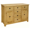 Dobos-Bútor Kft. Fenyő 2 ajtós 6 fiókos komód