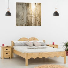 Dobos-Bútor Kft. Harmónia III. 140-es fenyő franciaágy ágy és ágykellék