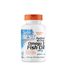 Doctor's Best Tisztított Omega 3 Halolaj 1000 mg (120 Tengeri Lágykapszula) vitamin és táplálékkiegészítő