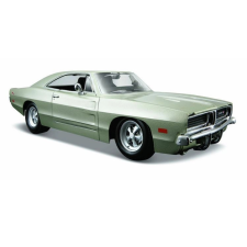 Dodge Charger R/T 1969 ezüst model autópálya és játékautó