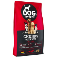 Dog’s Favorite Dog’s Favorite Chunks with Beef 15 kg kutyaeledel