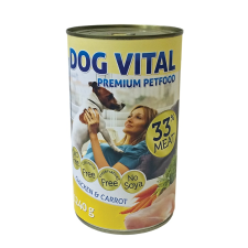 DOG VITAL Chicken & Carrot - csirke és répa 1240 g kutyaeledel