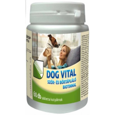 DOG VITAL Dog Vital szőr és bőrtápláló tabletta biotinnal 60 db vitamin, táplálékkiegészítő kutyáknak