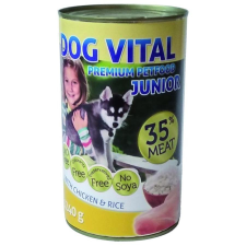 DOG VITAL Junior konzerv chicken & rice 1240gr kutyaeledel