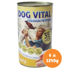 DOG VITAL konzerv csirke, sárgarépa 6x1240g kutyaeledel
