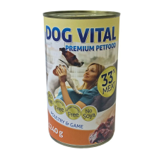 DOG VITAL konzerv poultry&game 1240gr kutyaeledel
