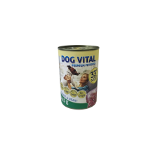 Dog Vital konzerv rabbit&heart – 12×415 g kutyaeledel