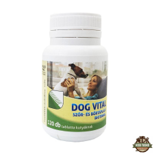 DOG VITAL szőr - és bőrtápláló biotinnal 120db vitamin, táplálékkiegészítő kutyáknak