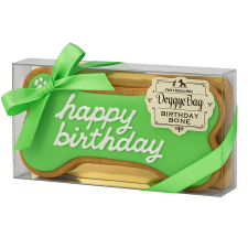  DoggyeBag kézműves születésnapi kutyakeksz, zöld jutalomfalat kutyáknak