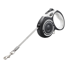 Dogness automatic leash 5m with flashlight and bag container (gray) nyakörv, póráz, hám kutyáknak