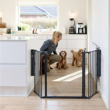  DogSpace Max M kutyatér korlát, fém, fekete babakocsi kiegészítő